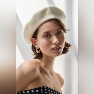 San Diego Hat Co. Wool Fall Winter Classic Beret White NEW